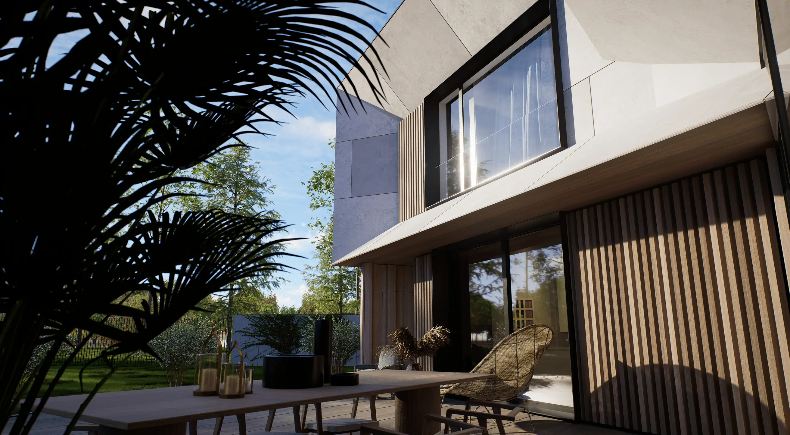 Minimalist exterior design – connected with nature